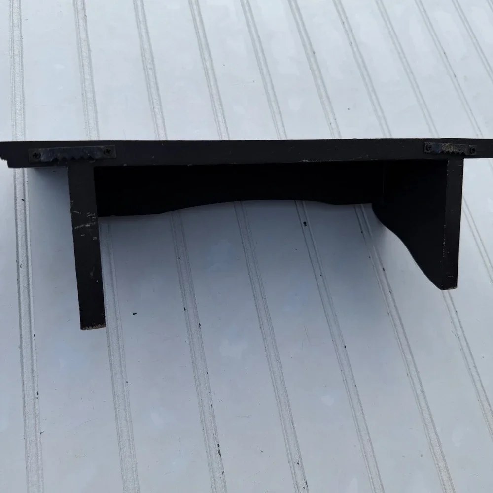 Dark Brown Wood Floating Wall Shelf 12 Inch Picture Ledge Espresso Decor